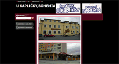 Desktop Screenshot of kaplicka-bohemia.cz